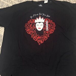 Disney Black Tee with White Logo